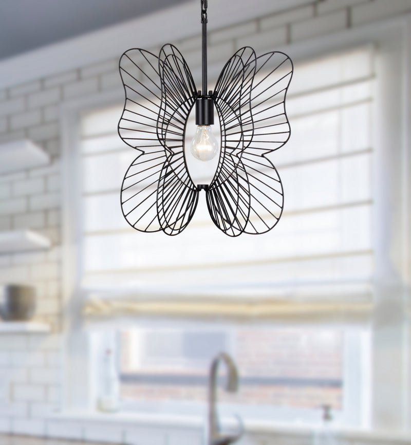 One Light Mini Pendant<br /><span style="color:#4AB0CE;">Entrega: 4-10 dias en USA</span><br /><span style="color:#4AB0CE;font-size:60%;">PREGUNTE POR ENTREGA EN PANAMA</span><br />Collection: Monarch<br />Finish: Black