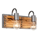 Two Light Bath<br /><span style="color:#4AB0CE;">Entrega: 4-10 dias en USA</span><br /><span style="color:#4AB0CE;font-size:60%;">PREGUNTE POR ENTREGA EN PANAMA</span><br />Collection: Ella Jane<br />Finish: New Bronze