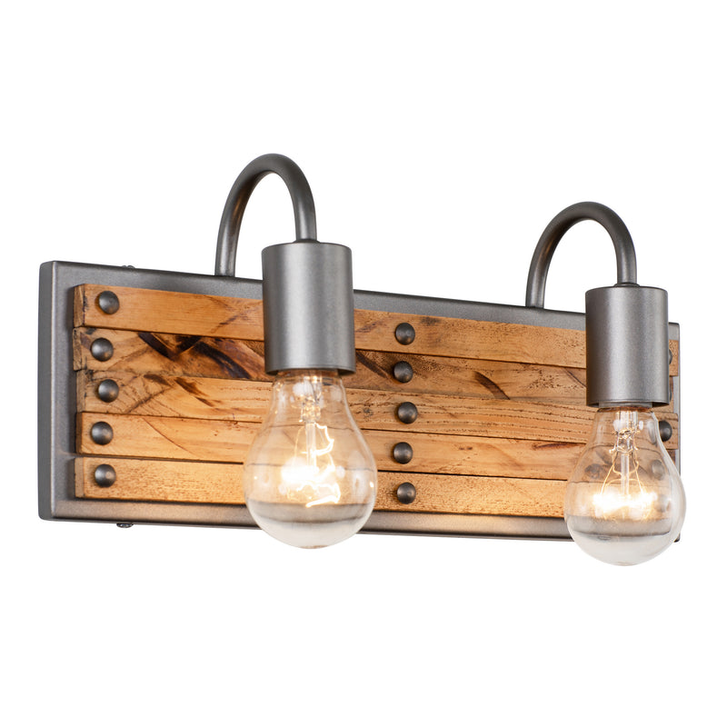 Two Light Bath<br /><span style="color:#4AB0CE;">Entrega: 7-8 semanas en USA</span><br /><span style="color:#4AB0CE;font-size:60%;">PREGUNTE POR ENTREGA EN PANAMA</span><br />Collection: Ella Jane<br />Finish: New Bronze