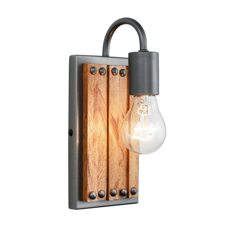 One Light Wall Sconce<br /><span style="color:#4AB0CE;">Entrega: 4-10 dias en USA</span><br /><span style="color:#4AB0CE;font-size:60%;">PREGUNTE POR ENTREGA EN PANAMA</span><br />Collection: Ella Jane<br />Finish: New Bronze