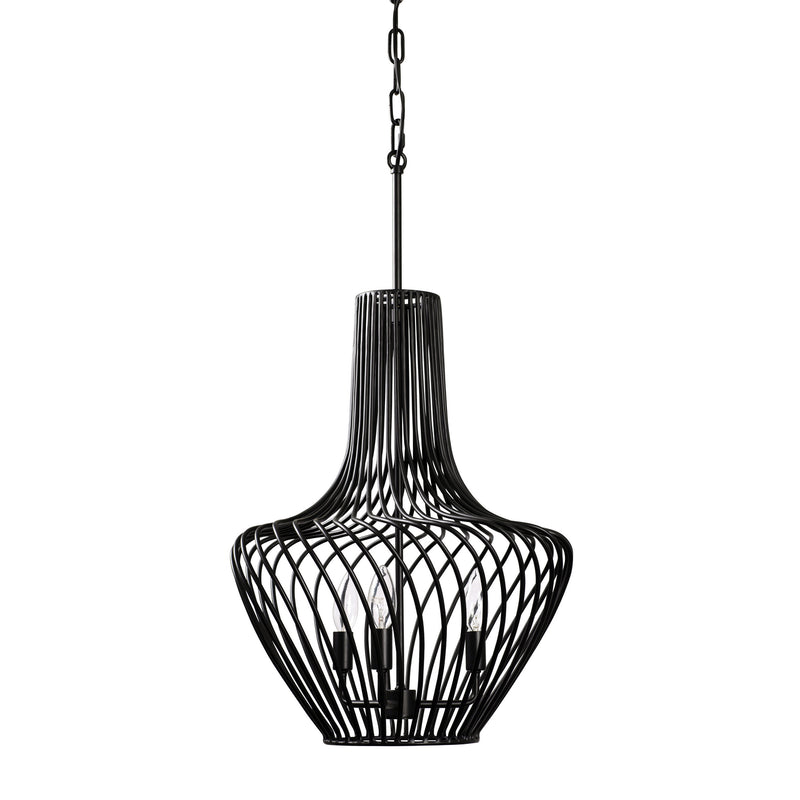 Three Light Pendant<br /><span style="color:#4AB0CE;">Entrega: 4-10 dias en USA</span><br /><span style="color:#4AB0CE;font-size:60%;">PREGUNTE POR ENTREGA EN PANAMA</span><br />Collection: Elsa<br />Finish: Black