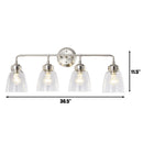 Varaluz - 341B04SN - Four Light Bath - Helena - Satin Nickel