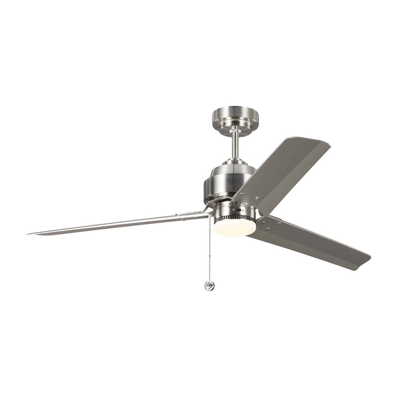 Visual Comfort Fan - 3AR54BS - 54" Ceiling Fan - Arcade - Brushed Steel