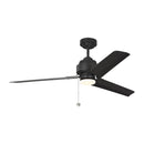 Visual Comfort Fan - 3AR54MBK - 54" Ceiling Fan - Arcade - Midnight Black