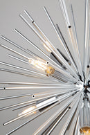 Artcraft Canada - AC11443CH - Eight Light Chandelier - Sunburst - Chrome