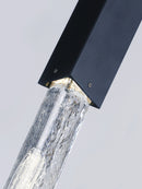 Avenue Lighting - HF5401-BLK - LED Pendant - Alpine - White Marbleized Glass