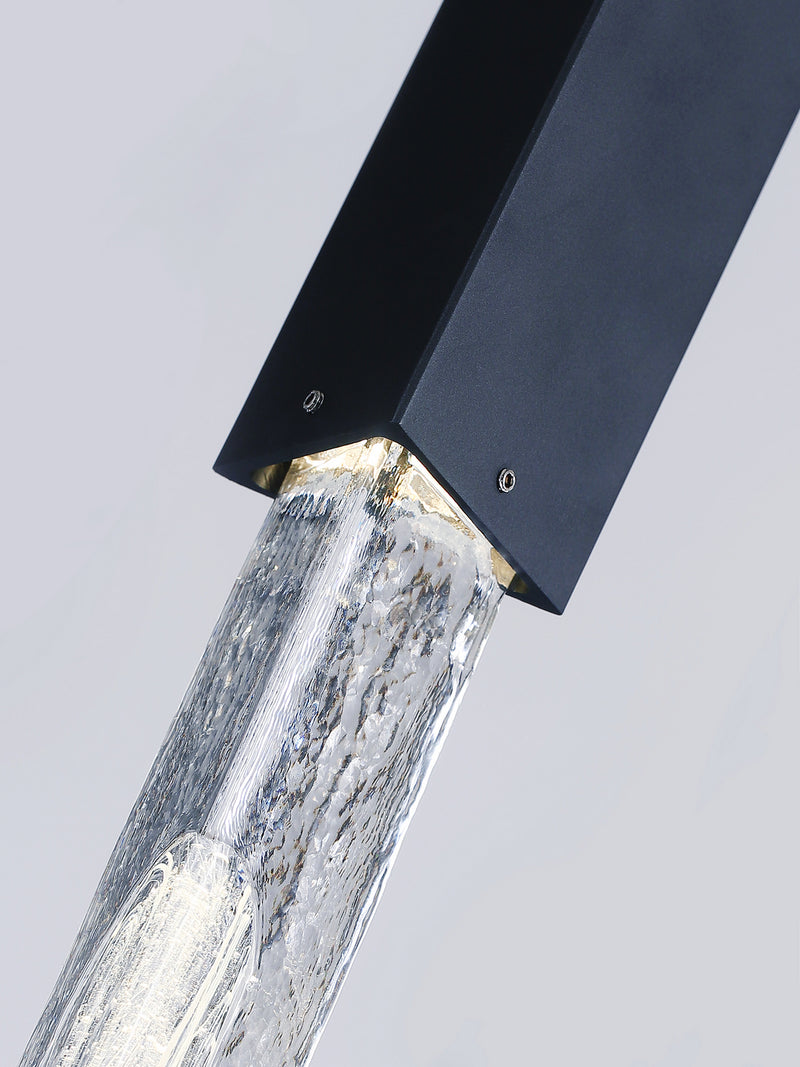 Avenue Lighting - HF5401-BLK - LED Pendant - Alpine - White Marbleized Glass