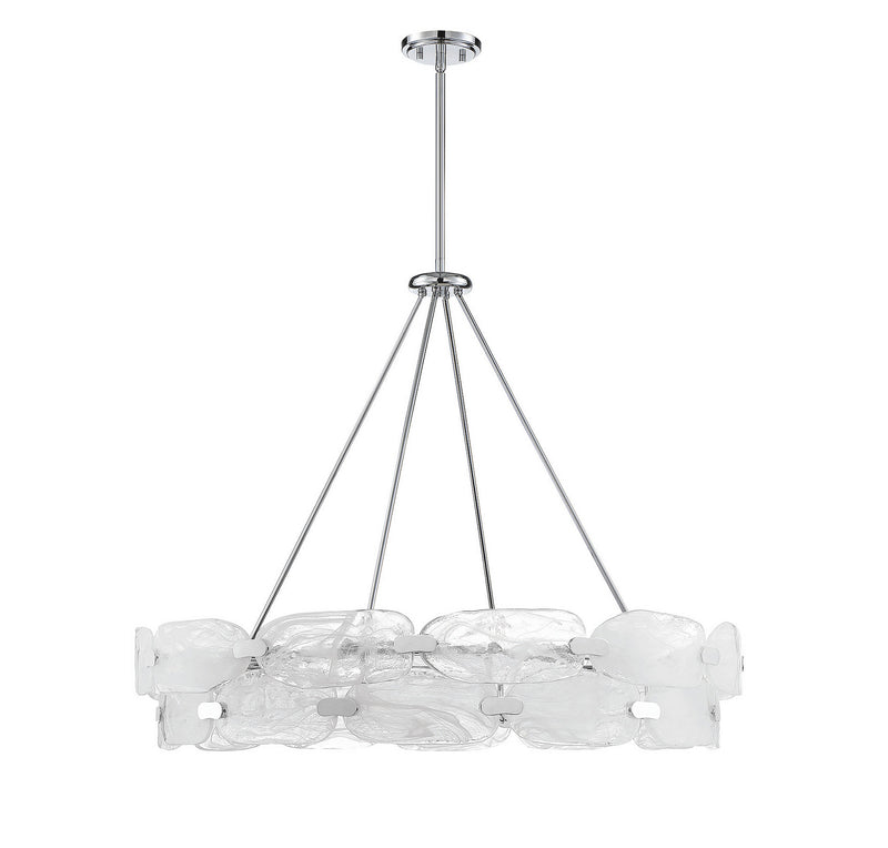 12 Light Pendant<br /><span style="color:#4AB0CE;">Entrega: 4-10 dias en USA</span><br /><span style="color:#4AB0CE;font-size:60%;">PREGUNTE POR ENTREGA EN PANAMA</span><br />Collection: Vasare<br />Finish: Chrome