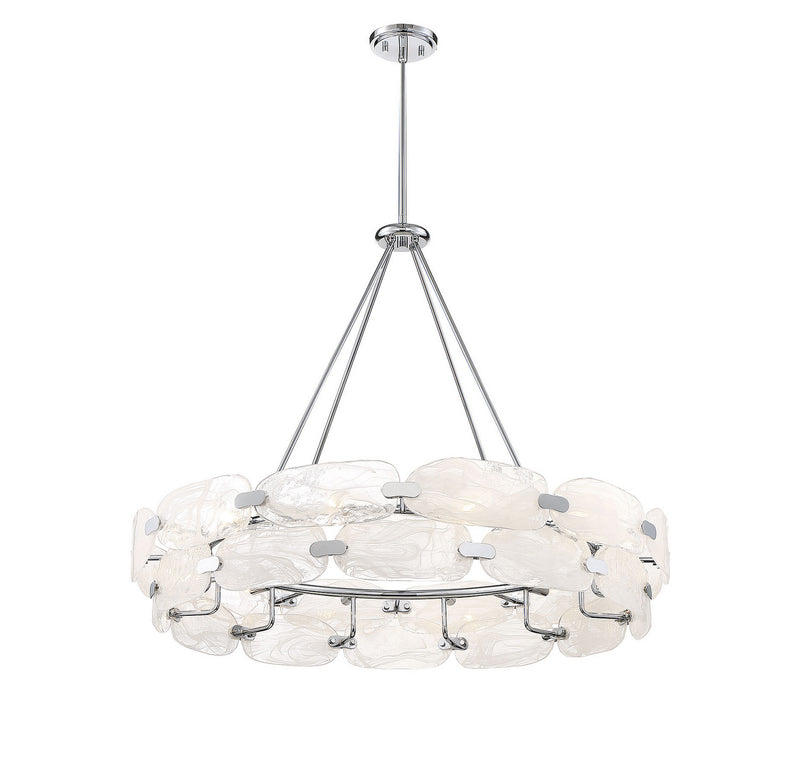 12 Light Pendant<br /><span style="color:#4AB0CE;">Entrega: 4-10 dias en USA</span><br /><span style="color:#4AB0CE;font-size:60%;">PREGUNTE POR ENTREGA EN PANAMA</span><br />Collection: Vasare<br />Finish: Chrome