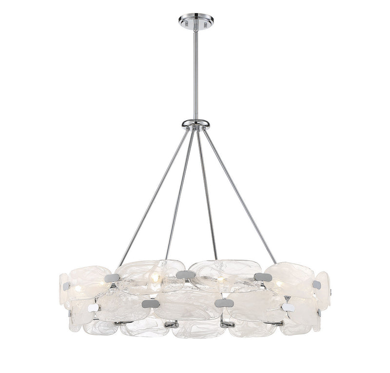 12 Light Pendant<br /><span style="color:#4AB0CE;">Entrega: 4-10 dias en USA</span><br /><span style="color:#4AB0CE;font-size:60%;">PREGUNTE POR ENTREGA EN PANAMA</span><br />Collection: Vasare<br />Finish: Chrome