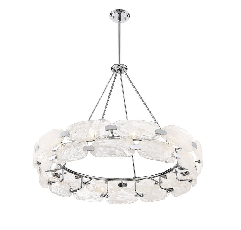 12 Light Pendant<br /><span style="color:#4AB0CE;">Entrega: 4-10 dias en USA</span><br /><span style="color:#4AB0CE;font-size:60%;">PREGUNTE POR ENTREGA EN PANAMA</span><br />Collection: Vasare<br />Finish: Chrome