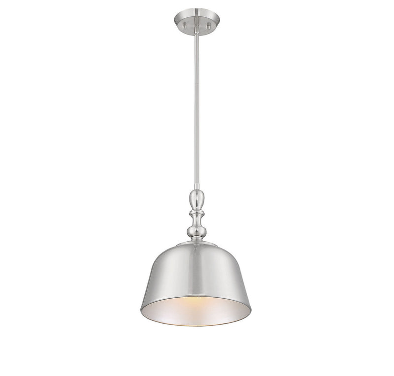 One Light Pendant<br /><span style="color:#4AB0CE;">Entrega: 2-3 semanas en USA</span><br /><span style="color:#4AB0CE;font-size:60%;">PREGUNTE POR ENTREGA EN PANAMA</span><br />Collection: Berg<br />Finish: Satin Nickel