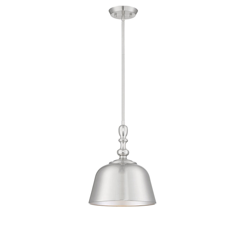 One Light Pendant<br /><span style="color:#4AB0CE;">Entrega: 2-3 semanas en USA</span><br /><span style="color:#4AB0CE;font-size:60%;">PREGUNTE POR ENTREGA EN PANAMA</span><br />Collection: Berg<br />Finish: Satin Nickel