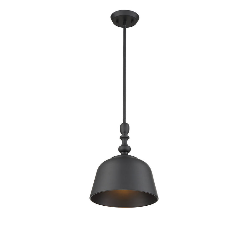 One Light Pendant<br /><span style="color:#4AB0CE;">Entrega: 4-10 dias en USA</span><br /><span style="color:#4AB0CE;font-size:60%;">PREGUNTE POR ENTREGA EN PANAMA</span><br />Collection: Berg<br />Finish: Matte Black