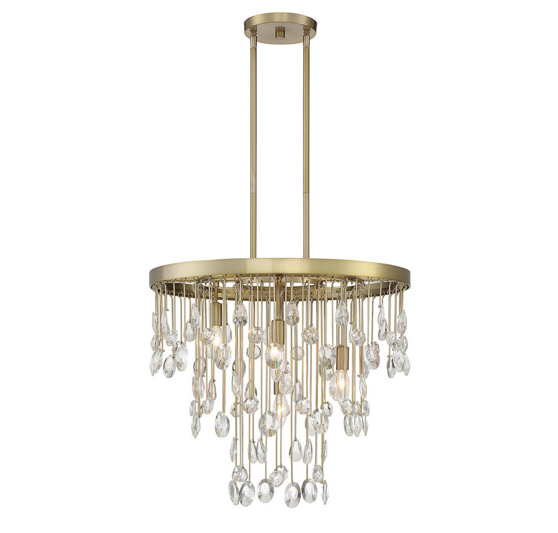 Four Light Chandelier<br /><span style="color:#4AB0CE;">Entrega: 4-10 dias en USA</span><br /><span style="color:#4AB0CE;font-size:60%;">PREGUNTE POR ENTREGA EN PANAMA</span><br />Collection: Livorno<br />Finish: Noble Brass