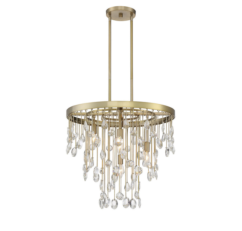 Four Light Chandelier<br /><span style="color:#4AB0CE;">Entrega: 4-10 dias en USA</span><br /><span style="color:#4AB0CE;font-size:60%;">PREGUNTE POR ENTREGA EN PANAMA</span><br />Collection: Livorno<br />Finish: Noble Brass