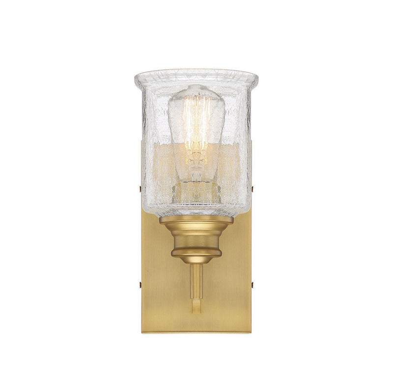 Savoy House - 9-1972-1-322 - One Light Bath - Hampton - Warm Brass