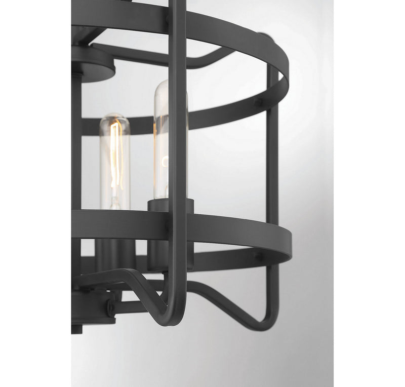 Four Light Semi-Flush Mount<br /><span style="color:#4AB0CE;">Entrega: 4-10 dias en USA</span><br /><span style="color:#4AB0CE;font-size:60%;">PREGUNTE POR ENTREGA EN PANAMA</span><br />Collection: Kent<br />Finish: Matte Black