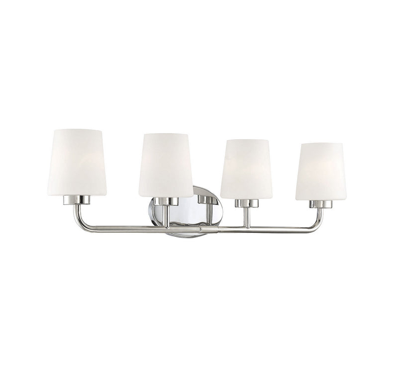 Four Light Bath Bar<br /><span style="color:#4AB0CE;">Entrega: 4-10 dias en USA</span><br /><span style="color:#4AB0CE;font-size:60%;">PREGUNTE POR ENTREGA EN PANAMA</span><br />Collection: Capra<br />Finish: Polished Nickel