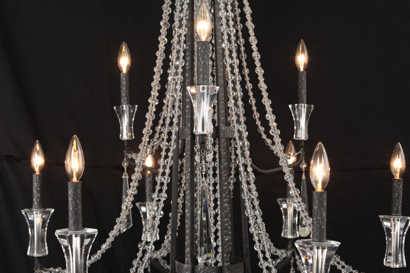 Varaluz - 270C09OX - Nine Light Chandelier - Barcelona - Onyx