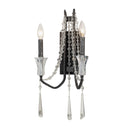 Two Light Wall Sconce<br /><span style="color:#4AB0CE;">Entrega: 4-10 dias en USA</span><br /><span style="color:#4AB0CE;font-size:60%;">PREGUNTE POR ENTREGA EN PANAMA</span><br />Collection: Barcelona<br />Finish: Onyx