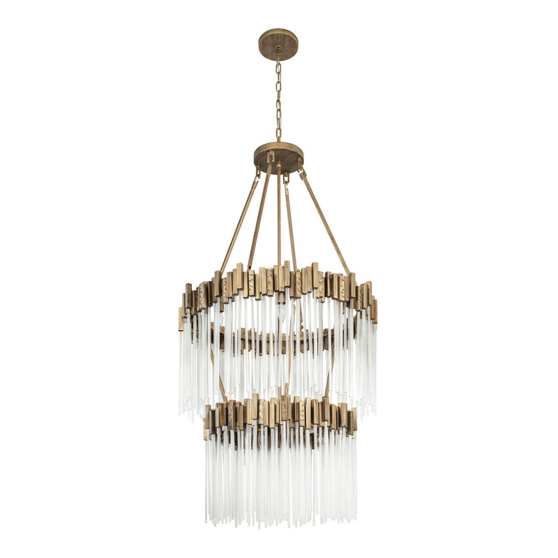 14 Light Chandelier<br /><span style="color:#4AB0CE;">Entrega: 4-10 dias en USA</span><br /><span style="color:#4AB0CE;font-size:60%;">PREGUNTE POR ENTREGA EN PANAMA</span><br />Collection: Matrix<br />Finish: Havana Gold