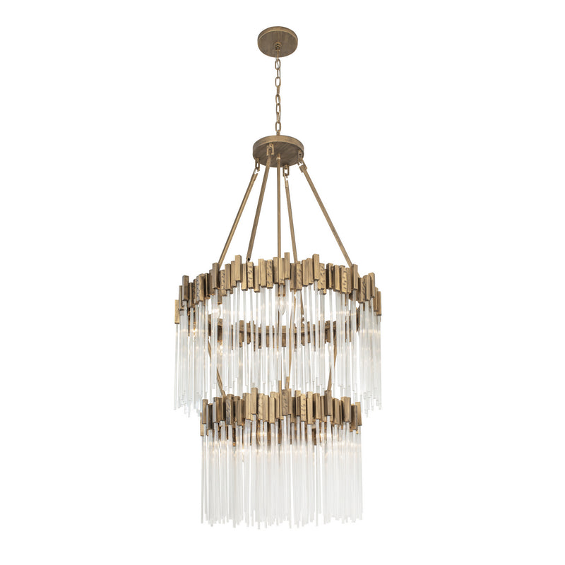 14 Light Chandelier<br /><span style="color:#4AB0CE;">Entrega: 4-10 dias en USA</span><br /><span style="color:#4AB0CE;font-size:60%;">PREGUNTE POR ENTREGA EN PANAMA</span><br />Collection: Matrix<br />Finish: Havana Gold