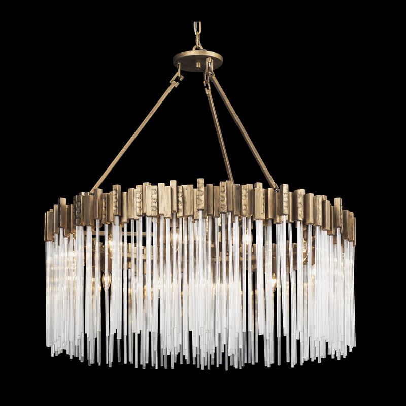 12 Light Pendant<br /><span style="color:#4AB0CE;">Entrega: 4-10 dias en USA</span><br /><span style="color:#4AB0CE;font-size:60%;">PREGUNTE POR ENTREGA EN PANAMA</span><br />Collection: Matrix<br />Finish: Havana Gold