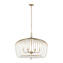 Varaluz - 343N06HG - Six Light Pendant - Voliere - Havana Gold