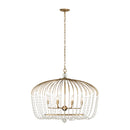 Varaluz - 343N06HG - Six Light Pendant - Voliere - Havana Gold