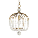 One Light Pendant<br /><span style="color:#4AB0CE;">Entrega: 4-10 dias en USA</span><br /><span style="color:#4AB0CE;font-size:60%;">PREGUNTE POR ENTREGA EN PANAMA</span><br />Collection: Voliere<br />Finish: Havana Gold