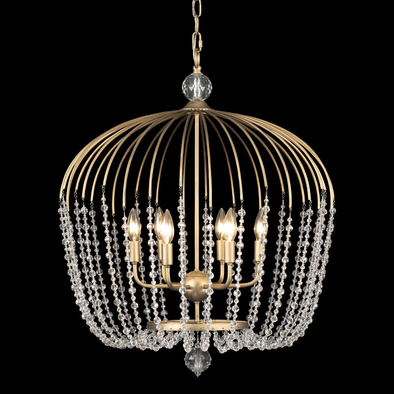 Six Light Pendant<br /><span style="color:#4AB0CE;">Entrega: 12-13 semanas en USA</span><br /><span style="color:#4AB0CE;font-size:60%;">PREGUNTE POR ENTREGA EN PANAMA</span><br />Collection: Voliere<br />Finish: Havana Gold