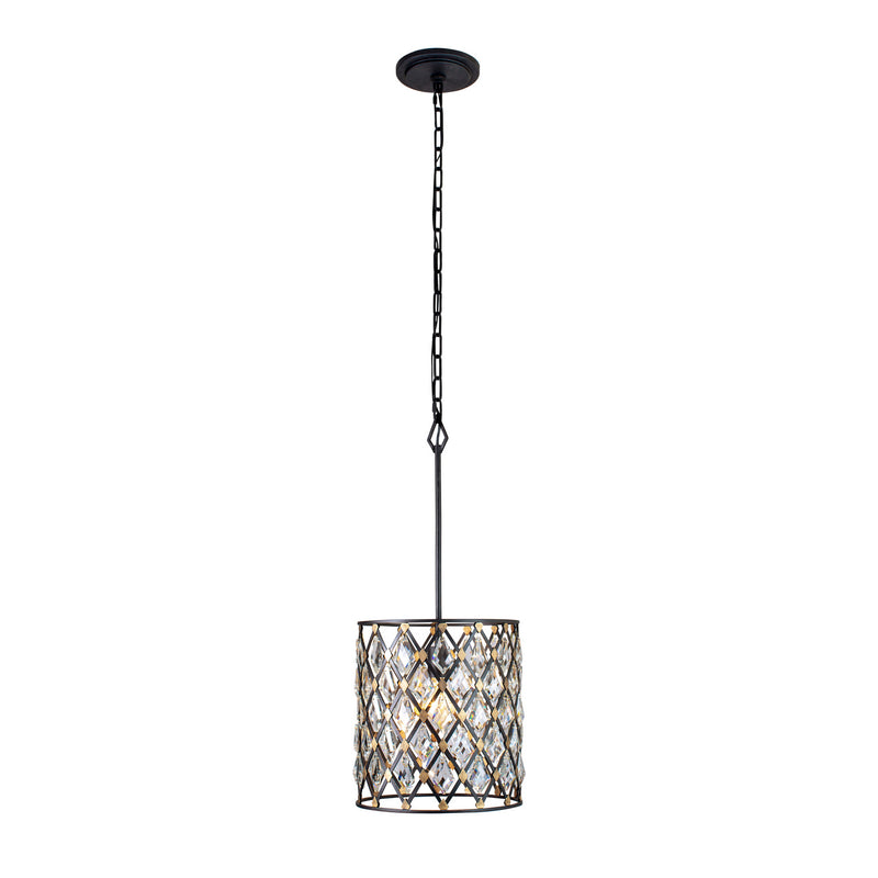 One Light Pendant<br /><span style="color:#4AB0CE;">Entrega: 4-10 dias en USA</span><br /><span style="color:#4AB0CE;font-size:60%;">PREGUNTE POR ENTREGA EN PANAMA</span><br />Collection: Windsor<br />Finish: Carbon/Havana Gold