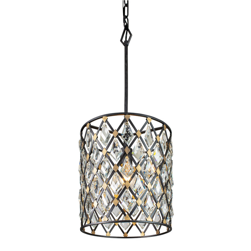 One Light Pendant<br /><span style="color:#4AB0CE;">Entrega: 4-10 dias en USA</span><br /><span style="color:#4AB0CE;font-size:60%;">PREGUNTE POR ENTREGA EN PANAMA</span><br />Collection: Windsor<br />Finish: Carbon/Havana Gold