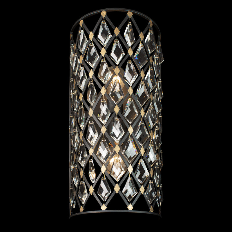 Two Light Wall Sconce<br /><span style="color:#4AB0CE;">Entrega: 4-10 dias en USA</span><br /><span style="color:#4AB0CE;font-size:60%;">PREGUNTE POR ENTREGA EN PANAMA</span><br />Collection: Windsor<br />Finish: Carbon/Havana Gold