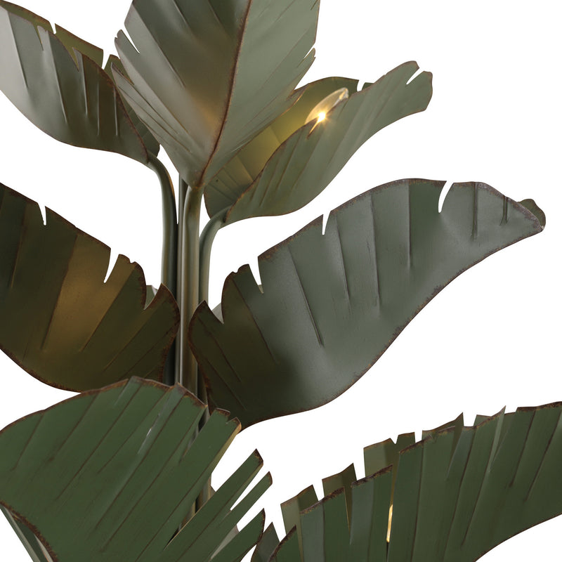 Nine Light Chandelier<br /><span style="color:#4AB0CE;">Entrega: 4-10 dias en USA</span><br /><span style="color:#4AB0CE;font-size:60%;">PREGUNTE POR ENTREGA EN PANAMA</span><br />Collection: Banana Leaf<br />Finish: Banana Leaf