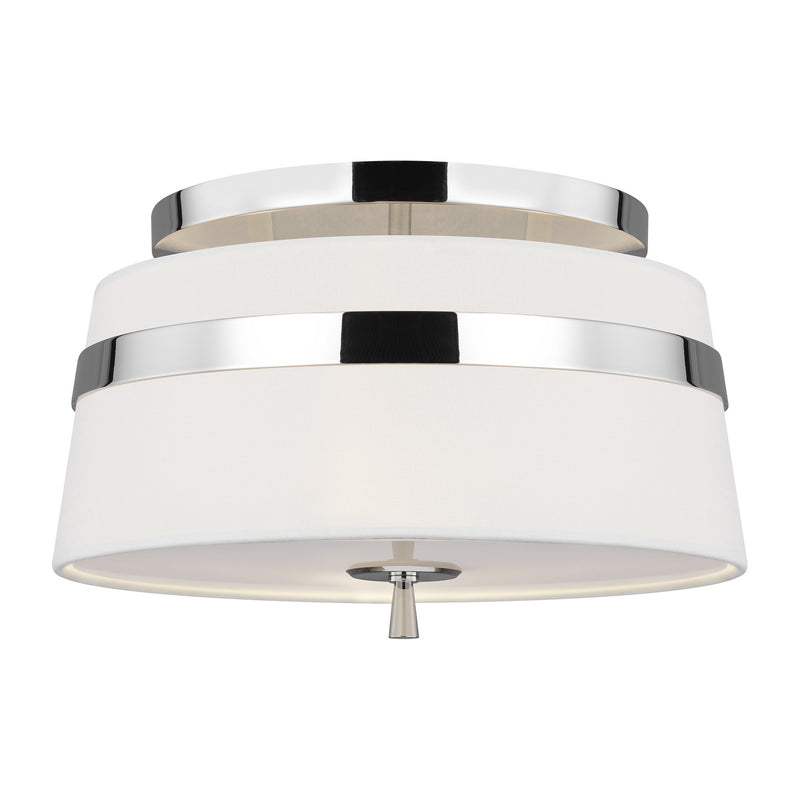 Three Light Semi-Flush Mount<br /><span style="color:#4AB0CE;">Entrega: 4-10 dias en USA</span><br /><span style="color:#4AB0CE;font-size:60%;">PREGUNTE POR ENTREGA EN PANAMA</span><br />Collection: Cordtlandt<br />Finish: Polished Nickel