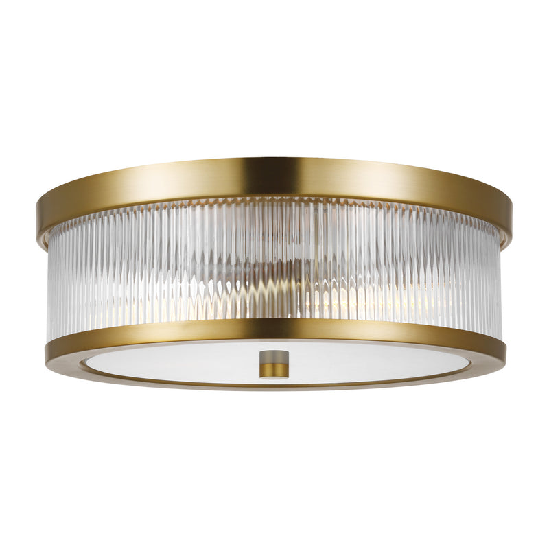 Two Light Flush Mount<br /><span style="color:#4AB0CE;">Entrega: 4-10 dias en USA</span><br /><span style="color:#4AB0CE;font-size:60%;">PREGUNTE POR ENTREGA EN PANAMA</span><br />Collection: Geneva<br />Finish: Burnished Brass