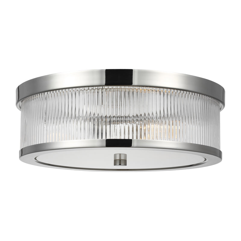 Two Light Flush Mount<br /><span style="color:#4AB0CE;">Entrega: 4-10 dias en USA</span><br /><span style="color:#4AB0CE;font-size:60%;">PREGUNTE POR ENTREGA EN PANAMA</span><br />Collection: Geneva<br />Finish: Polished Nickel