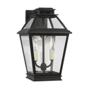 Two Light Outdoor Wall Lantern<br /><span style="color:#4AB0CE;">Entrega: 4-10 dias en USA</span><br /><span style="color:#4AB0CE;font-size:60%;">PREGUNTE POR ENTREGA EN PANAMA</span><br />Collection: Falmouth<br />Finish: Dark Weathered Zinc