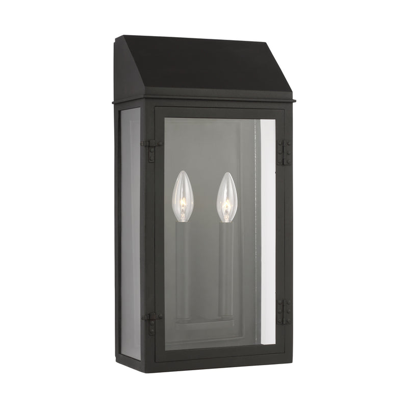 Two Light Outdoor Wall Lantern<br /><span style="color:#4AB0CE;">Entrega: 4-10 dias en USA</span><br /><span style="color:#4AB0CE;font-size:60%;">PREGUNTE POR ENTREGA EN PANAMA</span><br />Collection: Hingham<br />Finish: Textured Black