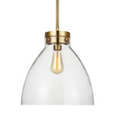 One Light Pendant<br /><span style="color:#4AB0CE;">Entrega: 9-10 semanas en USA</span><br /><span style="color:#4AB0CE;font-size:60%;">PREGUNTE POR ENTREGA EN PANAMA</span><br />Collection: Garrett<br />Finish: Burnished Brass