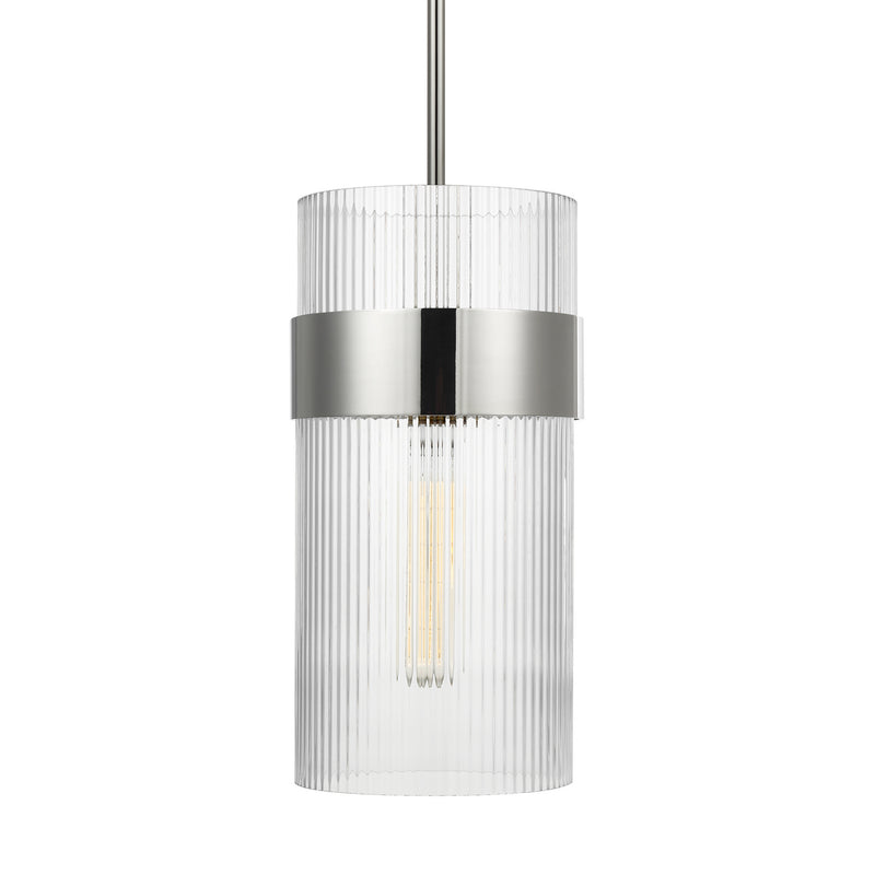 One Light Pendant<br /><span style="color:#4AB0CE;">Entrega: 4-10 dias en USA</span><br /><span style="color:#4AB0CE;font-size:60%;">PREGUNTE POR ENTREGA EN PANAMA</span><br />Collection: Geneva<br />Finish: Polished Nickel