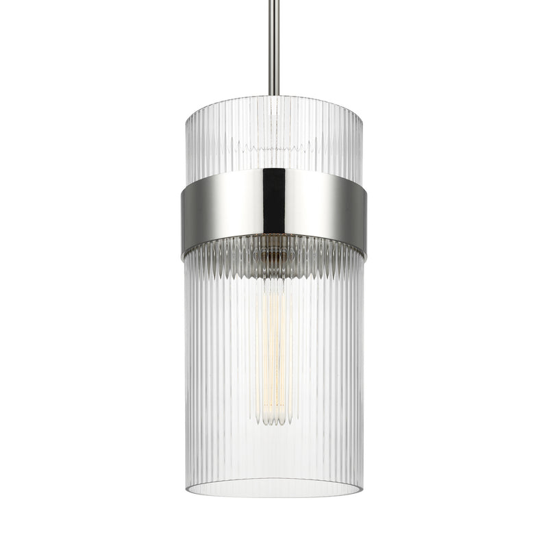 One Light Pendant<br /><span style="color:#4AB0CE;">Entrega: 4-10 dias en USA</span><br /><span style="color:#4AB0CE;font-size:60%;">PREGUNTE POR ENTREGA EN PANAMA</span><br />Collection: Geneva<br />Finish: Polished Nickel