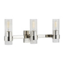 Three Light Vanity<br /><span style="color:#4AB0CE;">Entrega: 4-10 dias en USA</span><br /><span style="color:#4AB0CE;font-size:60%;">PREGUNTE POR ENTREGA EN PANAMA</span><br />Collection: Geneva<br />Finish: Polished Nickel