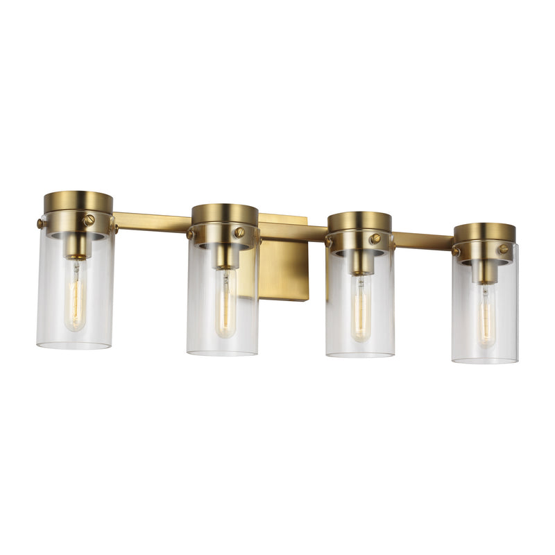 Four Light Vanity<br /><span style="color:#4AB0CE;">Entrega: 15-16 semanas en USA</span><br /><span style="color:#4AB0CE;font-size:60%;">PREGUNTE POR ENTREGA EN PANAMA</span><br />Collection: Garrett<br />Finish: Burnished Brass