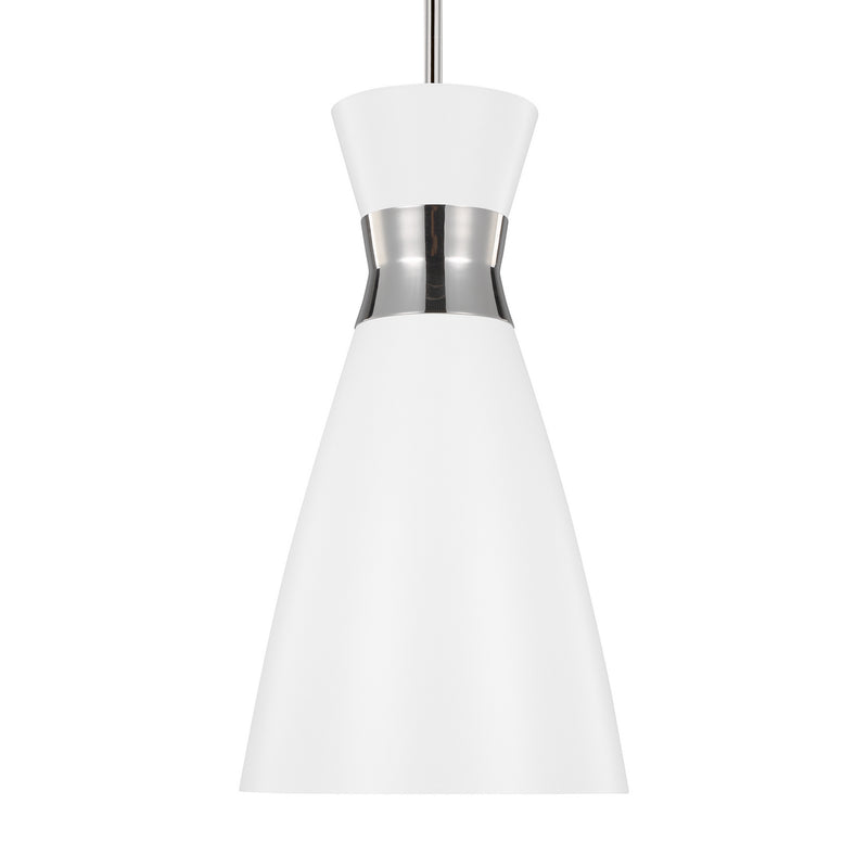 One Light Pendant<br /><span style="color:#4AB0CE;">Entrega: 4-10 dias en USA</span><br /><span style="color:#4AB0CE;font-size:60%;">PREGUNTE POR ENTREGA EN PANAMA</span><br />Collection: Heath<br />Finish: Polished Nickel