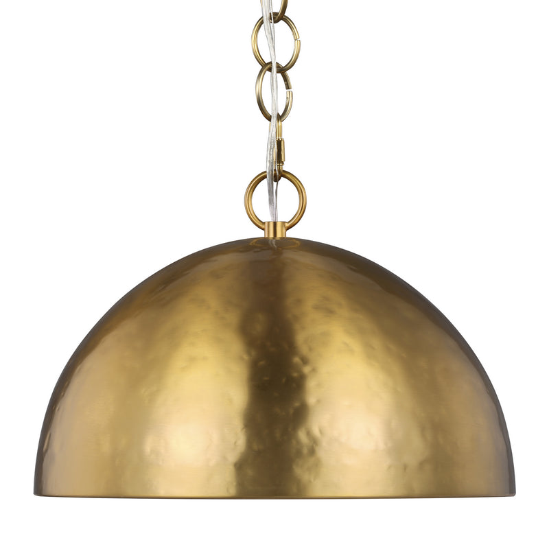 One Light Pendant<br /><span style="color:#4AB0CE;">Entrega: 4-10 dias en USA</span><br /><span style="color:#4AB0CE;font-size:60%;">PREGUNTE POR ENTREGA EN PANAMA</span><br />Collection: Whare<br />Finish: Burnished Brass