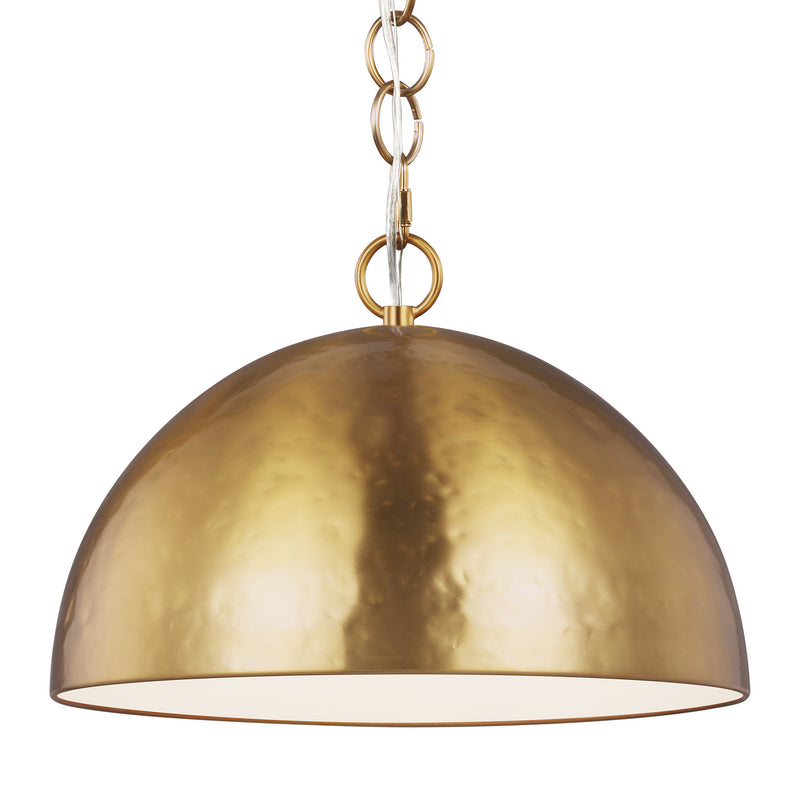 One Light Pendant<br /><span style="color:#4AB0CE;">Entrega: 4-10 dias en USA</span><br /><span style="color:#4AB0CE;font-size:60%;">PREGUNTE POR ENTREGA EN PANAMA</span><br />Collection: Whare<br />Finish: Burnished Brass