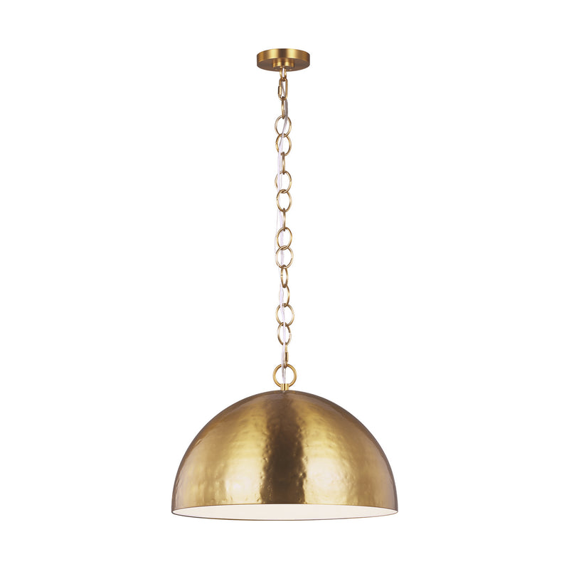 One Light Pendant<br /><span style="color:#4AB0CE;">Entrega: 4-10 dias en USA</span><br /><span style="color:#4AB0CE;font-size:60%;">PREGUNTE POR ENTREGA EN PANAMA</span><br />Collection: Whare<br />Finish: Burnished Brass